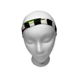 Buskins Striped with Rose Headband/Bracelet/ PonyTail Holder OS